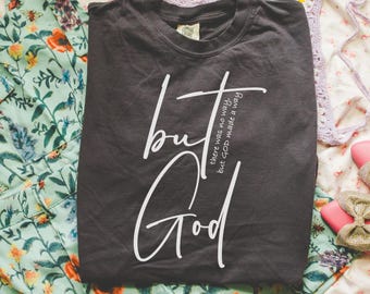 But God SVG Christian Faith Digital Download Bible Verse Shirt Clipart for Cricut