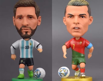 FIFA World Cup Action Figure Messi, Ronaldo, Mbappé  With Accessories