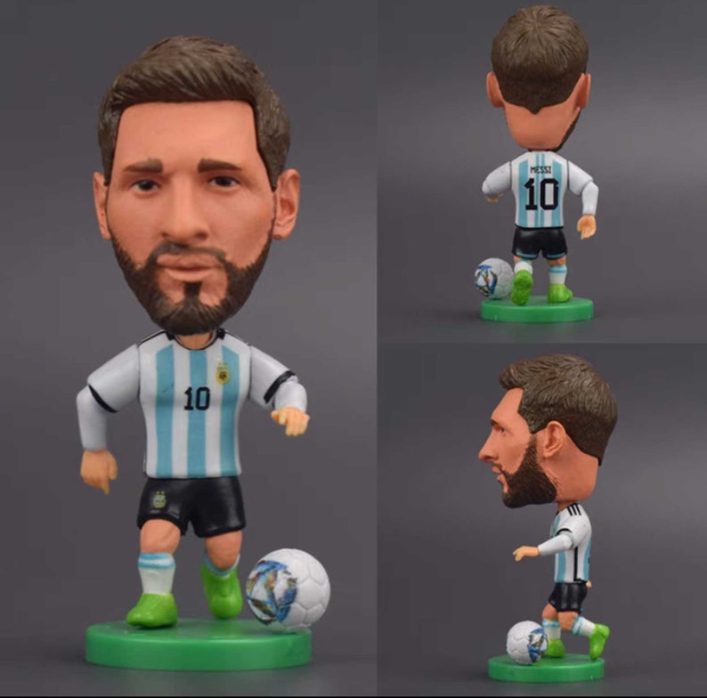 FIFA World Cup Action Figure Messi, Ronaldo, Mbappé With Accessories Messi