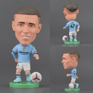 FIFA World Cup Action Figure Messi, Ronaldo, Mbappé With Accessories Phil Foden