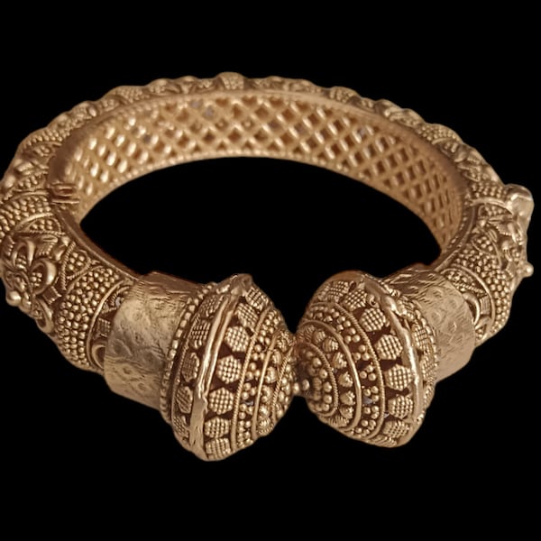 High Quality Open Able Kada/ Rajwari Bangle Bracelet Jewelry Piece/ Indian Women Kada Bridal Jewellery/ Traditonal Sari Kada Bangle 1 Piece