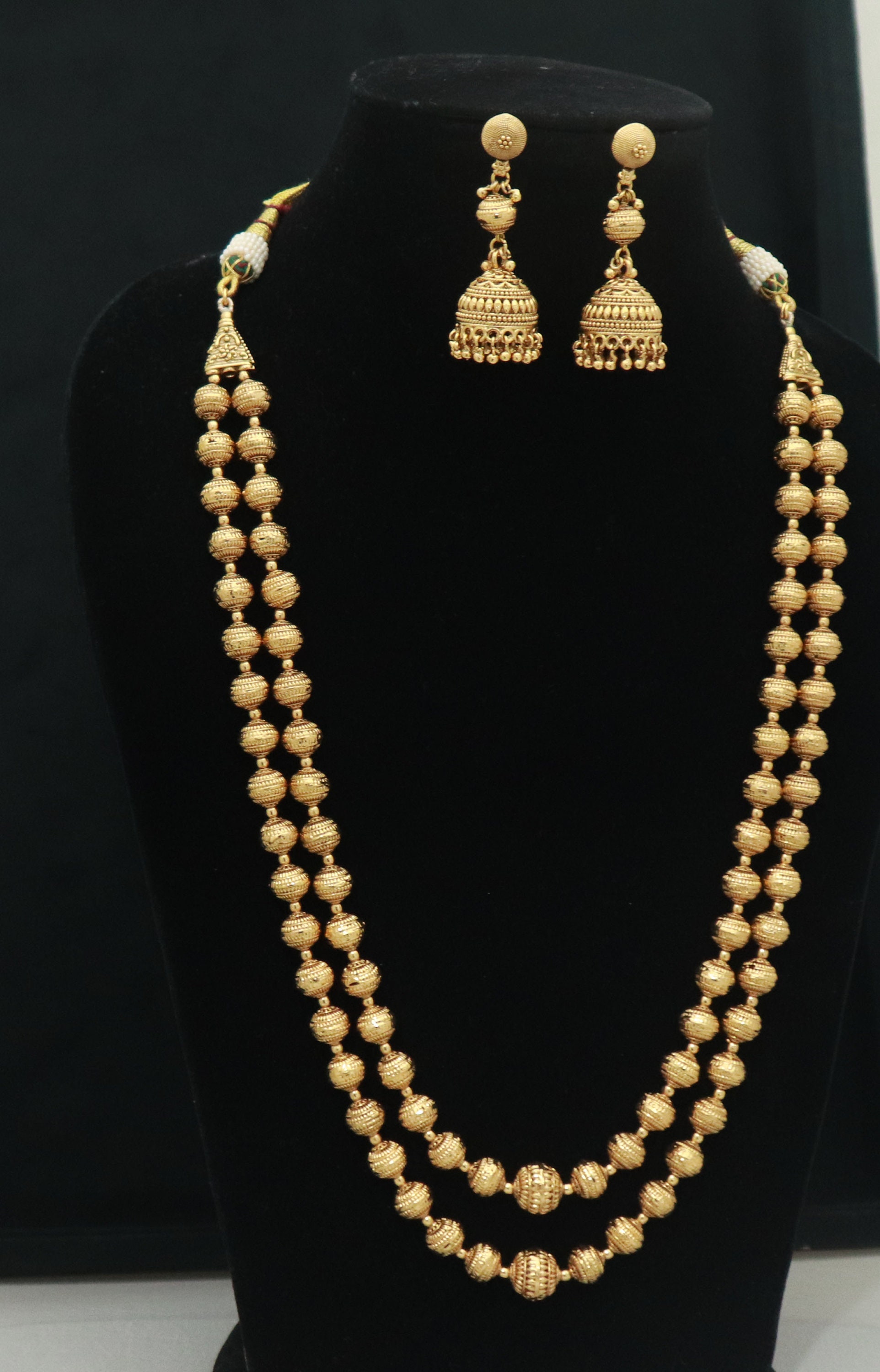 Gold mohan mala new arrivals
