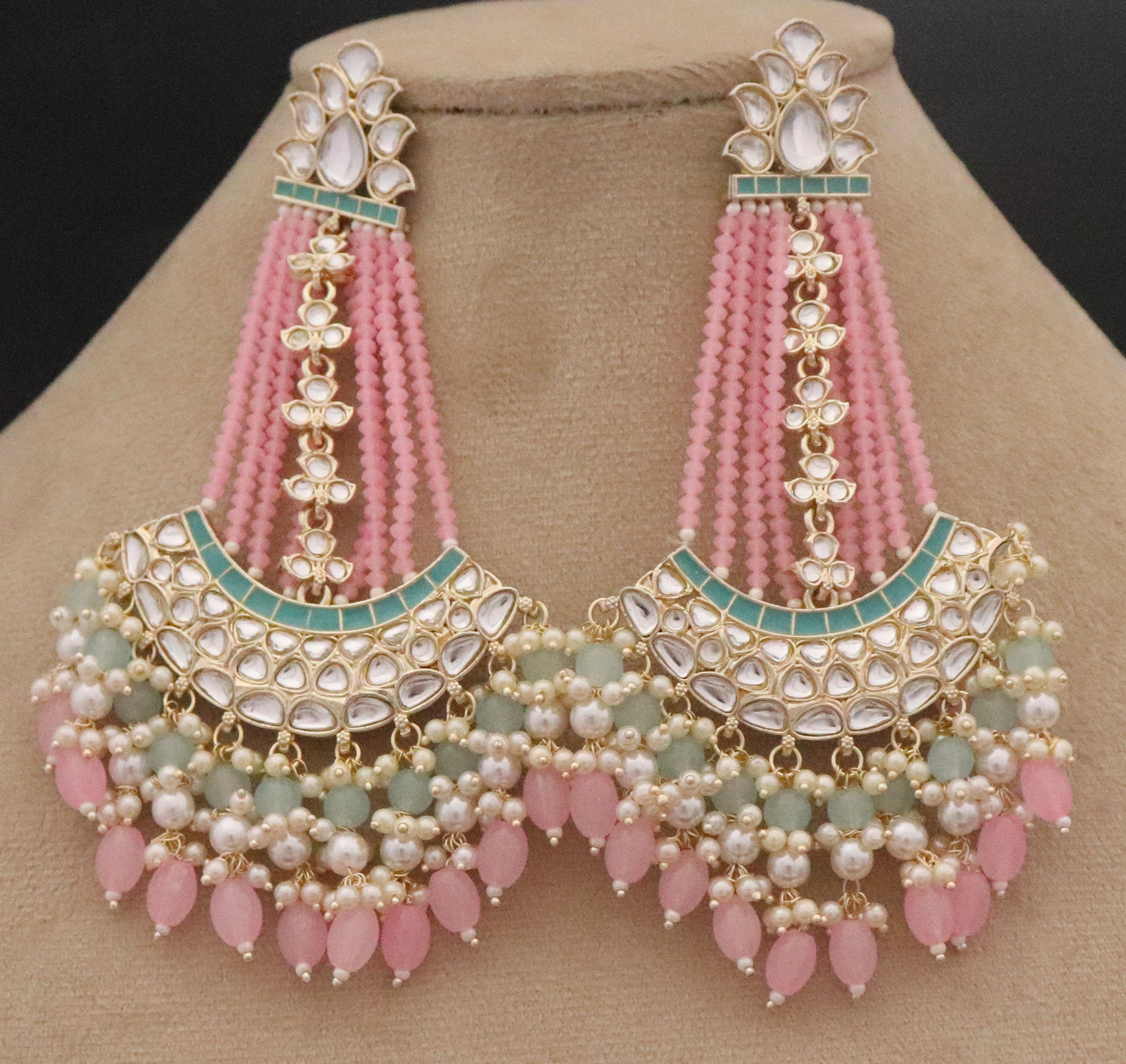 Buy Large Pink Earrings Online In India  Etsy India