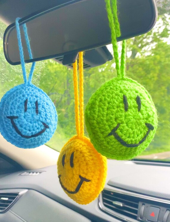 Happyballs Happy Red Smley Face Car Antenna Topper / Auto | Etsy