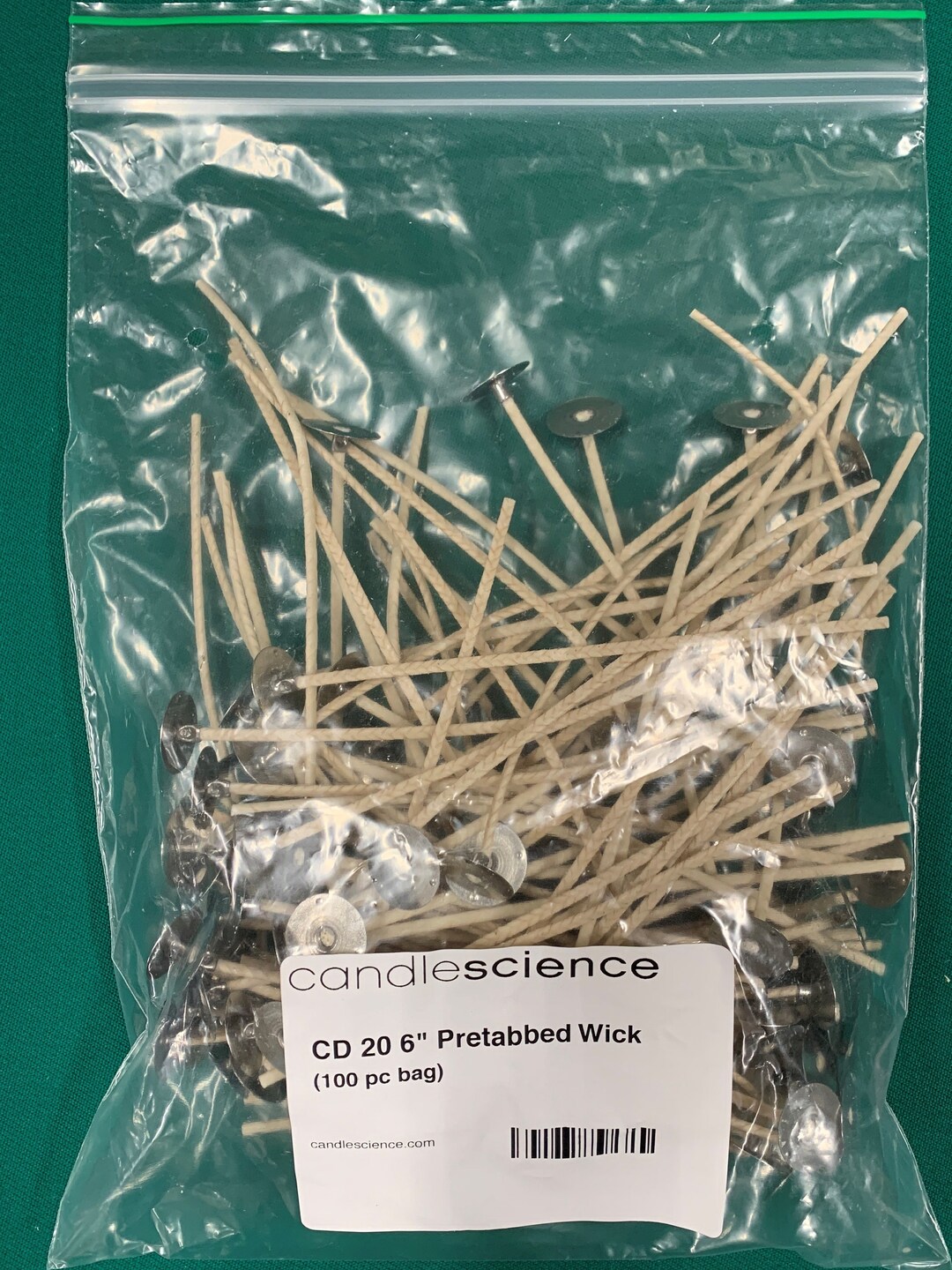Candlescience CD 20 6 Pretabbed Wicks 100pc Etsy