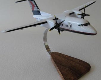 De Havilland DHC-8 Dash-8 Time Air Aircraft Airplane Desktop Model
