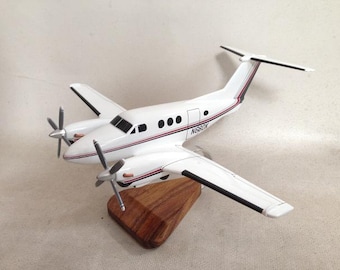 Beechcraft Beech F90 Airplane Desktop Wood Model