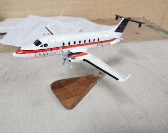 Beechcraft 1900 Beech 1900 USAir US Air Airplane Desktop Wood Model