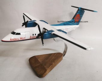 De Havilland DHC-8 Dash-8 Q200 America West Airlines Airplane Desktop Model