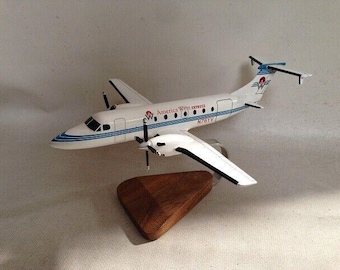 Beechcraft 1900C Beech 1900C America West Airlines Aircraft Airplane Desktop Model