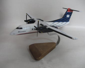 DeHavilland DHC-8 Dash-8 US Airways Express Airplane Aircraft Desktop Model