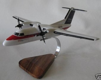 DeHavilland DHC-8 Dash-8 USAir US Air Airlines Airplane Aircraft Desktop Model