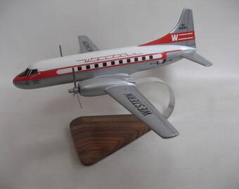 Convair 240 CV-240 Western Airlines Airplane Desktop Model