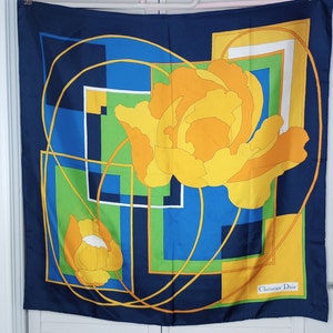 Vintage Christian Dior silk scarf