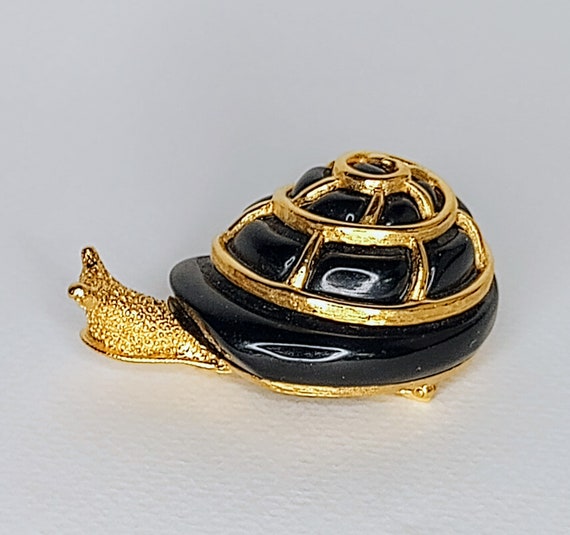 Vintage Kenneth Lane snail pin