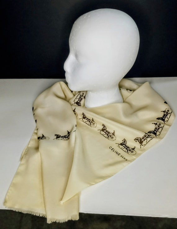 vintage Celine silk scarf