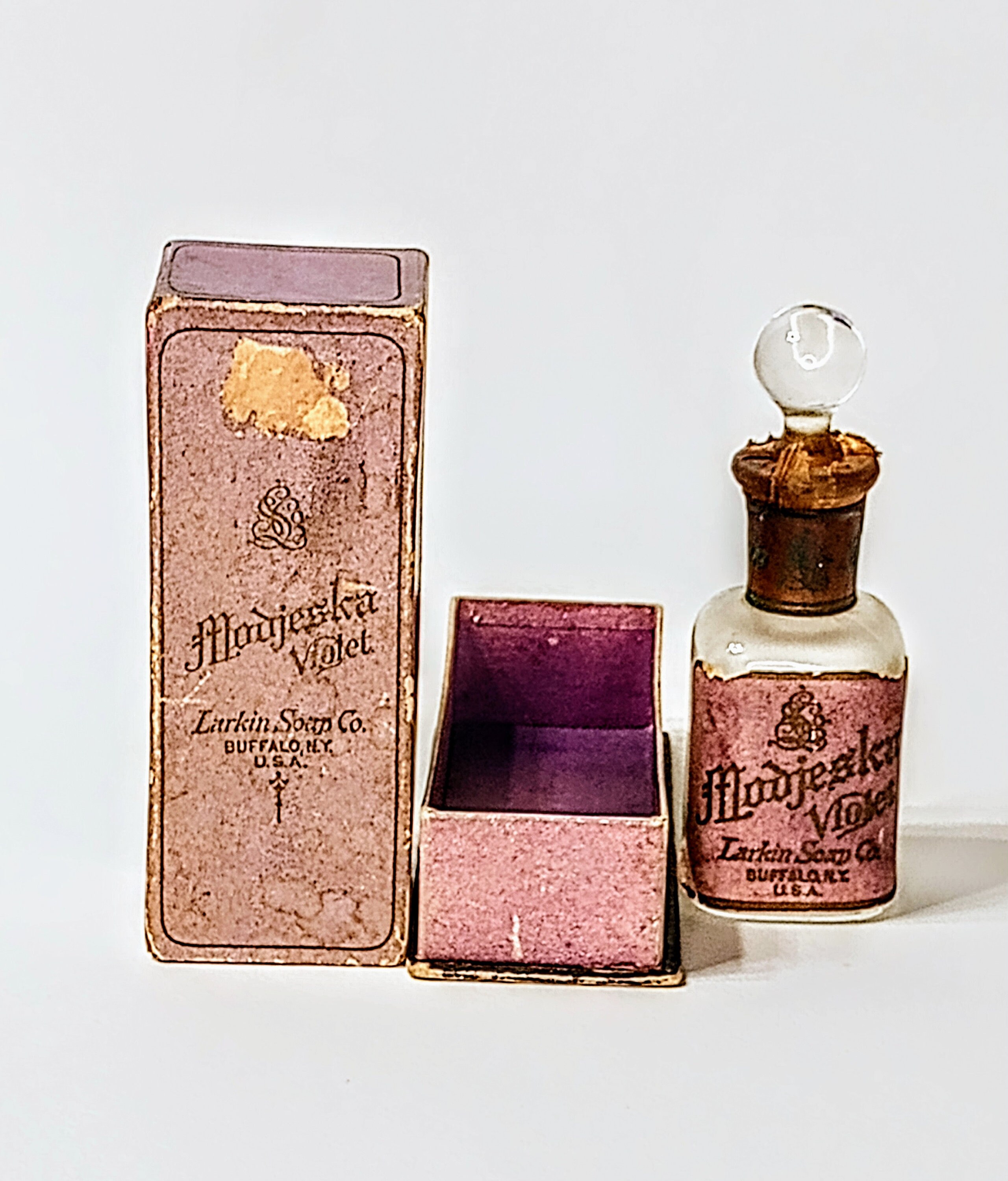 Vintage Larkin Soap Company modjeska Violet Perfume and Box Etsy