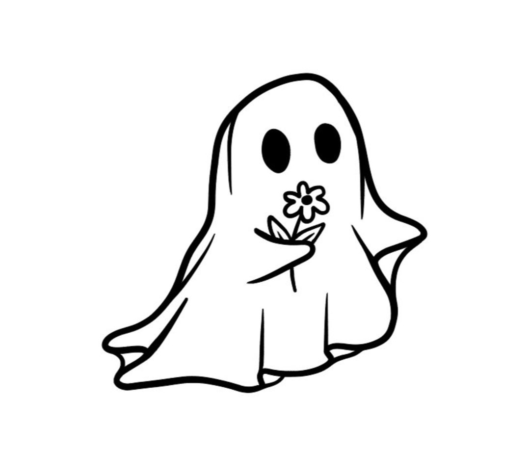 Flower Ghost Car Decal/sticker Etsy