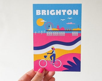 Brighton and Hove postcards - Set of 4 - Sussex Landmarks