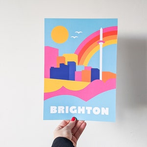 Brighton Print - Brighton and Hove Poster - Brighton Beach