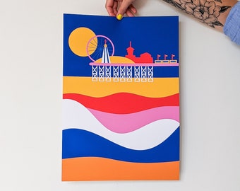 Brighton Pier Print -  Brighton Giclée Print - Pier Art