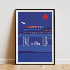 Brighton Pier Print - Brighton and Hove Print - Brighton Wall Art