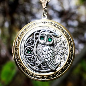 Moon Owl Swarovski Crystal Necklace Moon Owl Swarovski Crystal Necklace