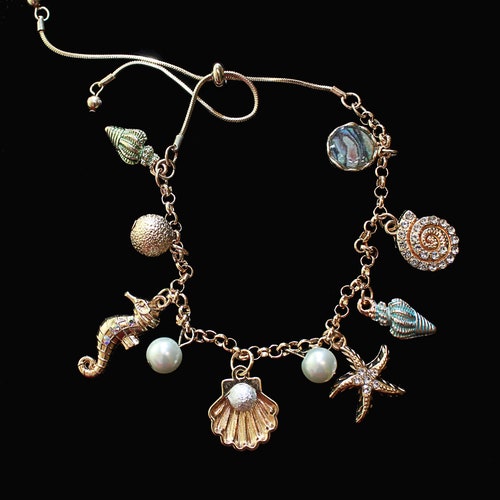 Little Mermaid Charm Bracelet - Etsy