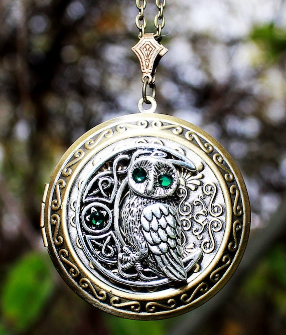 Moon Owl Swarovski Crystal Necklace Moon Owl Swarovski Crystal Necklace