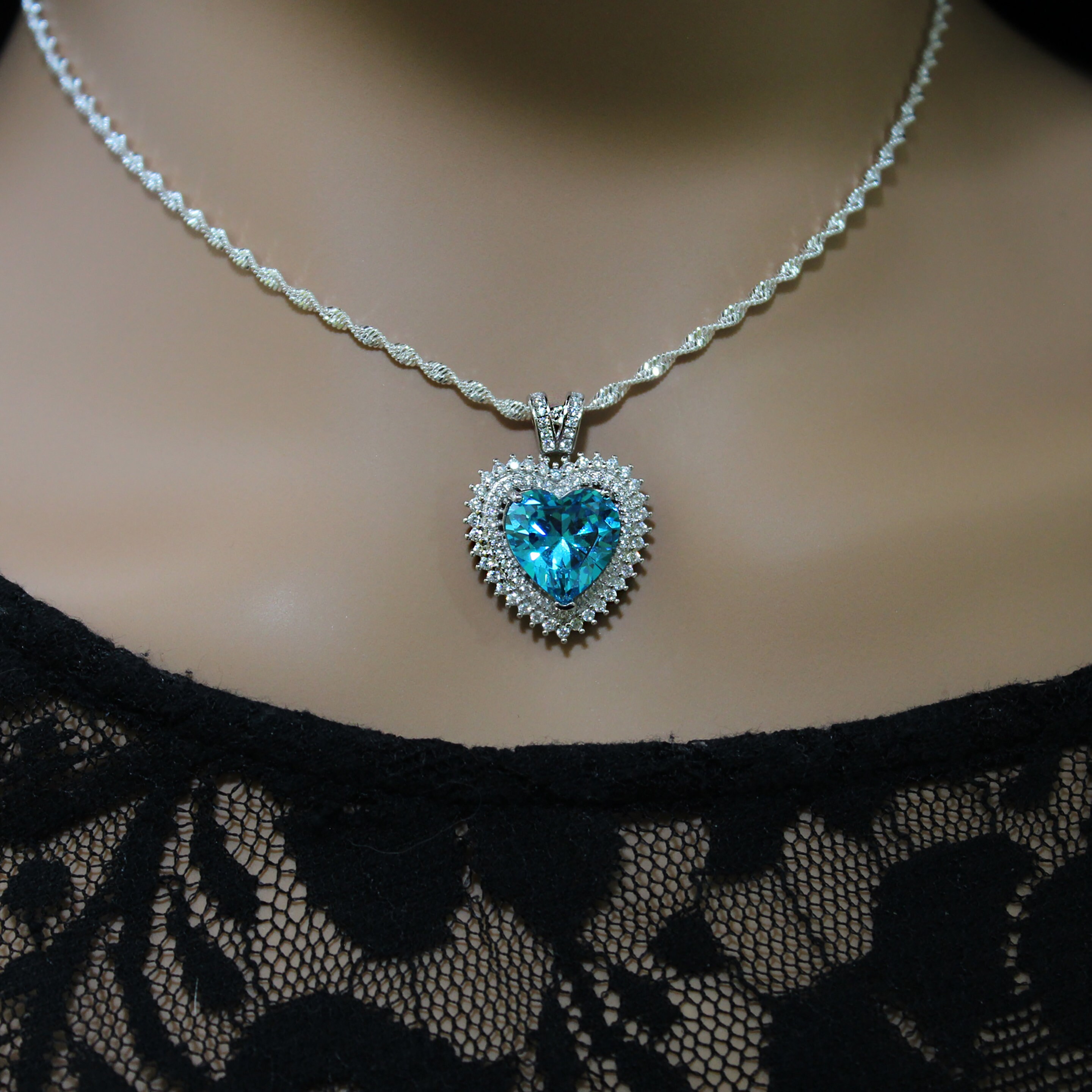 国内で当店のみ 666999 - “Obsidian heart” double chain Double Rainbow Obsidian Heart from the Tucson Gem Show