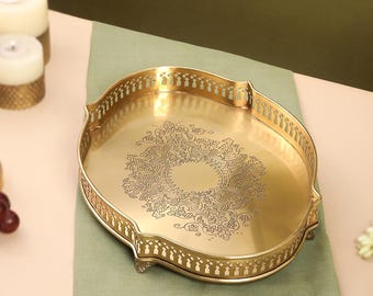 ヴィンテージ真鍮製装飾トレイ - Etsy 日本