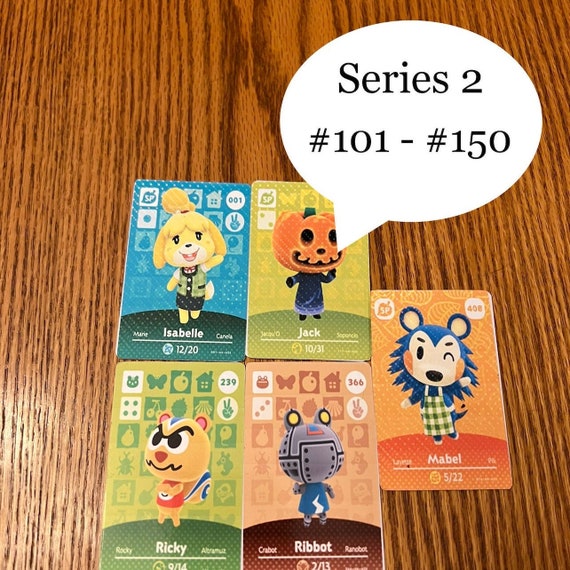 Series 2 Animal Crossing Amiibo NFC Cards 101 150 