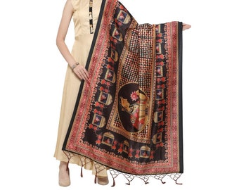 Golden Dupatta Extravaganza: Unveiling Bandhani, Kalamkari, Patola, Pakistani Bridal & Silk Delights - Hurry, Limited Stock