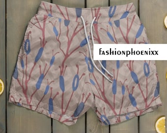 Personalized Swimwear Shorts, Customize Swim Trunk for Men, Drawstring Elastic Skinny Beach Shorts Sport Mens Swimming Shorts