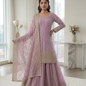 White Designer Heavy Embroidered Salwar Kameez With Dupatta, Salwar Kameez Pakistani suit Plus Size dress, Suits for Eid Special image 7