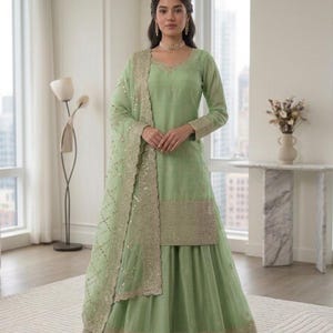 White Designer Heavy Embroidered Salwar Kameez With Dupatta, Salwar Kameez Pakistani suit Plus Size dress, Suits for Eid Special 4