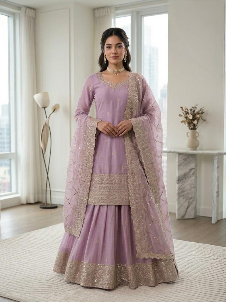 White Designer Heavy Embroidered Salwar Kameez With Dupatta, Salwar Kameez Pakistani suit Plus Size dress, Suits for Eid Special image 6