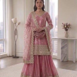White Designer Heavy Embroidered Salwar Kameez With Dupatta, Salwar Kameez Pakistani suit Plus Size dress, Suits for Eid Special 2