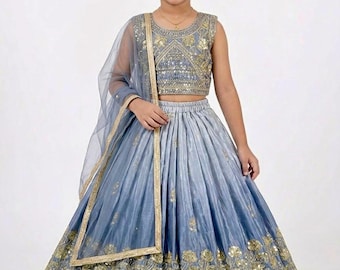 Robe pour enfant, Robe indienne pour fillette, Lehenga pour filles, Lehenga Choli, Chaniya Choli pour fille, Lehenga Choli pour fille, Navratri Lehenga