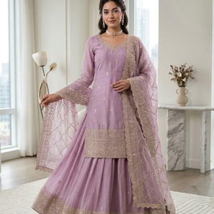 White Designer Heavy Embroidered Salwar Kameez With Dupatta, Salwar Kameez Pakistani suit Plus Size dress, Suits for Eid Special 3