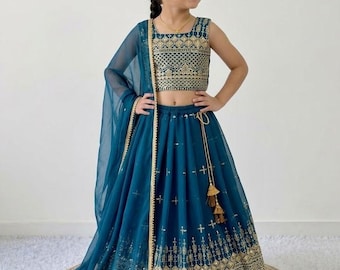 Kids Dress, Indian Kids Girl Dress, Lehenga for Kids Girls, Lehenga Choli, Girls Chaniya Choli, Girl's Lehenga Choli, Navratri Lehenga