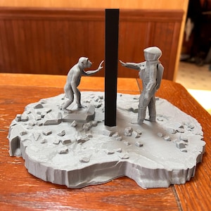 Astronaut and Ape with Monolith -  2001: A Space Odyssey