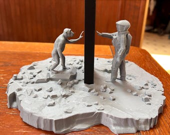 Astronaut and Ape with Monolith -  2001: A Space Odyssey