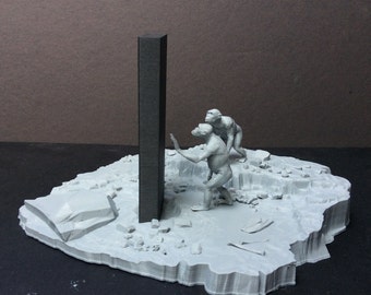 Apes with Monolith -  2001: A Space Odyssey