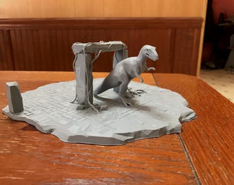 Lost City Arch with Dino (1/72 scale) 1974 Land of the Lost