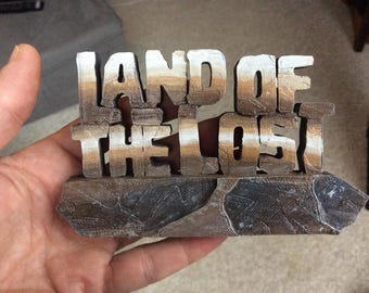 Land of The Lost Logo: 1974 TV Show Title, 3D Printed