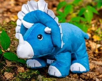 Dinosaur Eco Plush Dog Toy, Made From Recycled Plastic, Doubled Layered For Toughness