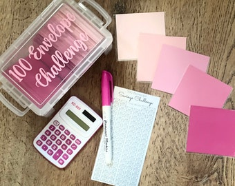 100 envelope challenge, customizable . saves 5,050