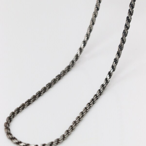 Silver Rope Chain Etsy