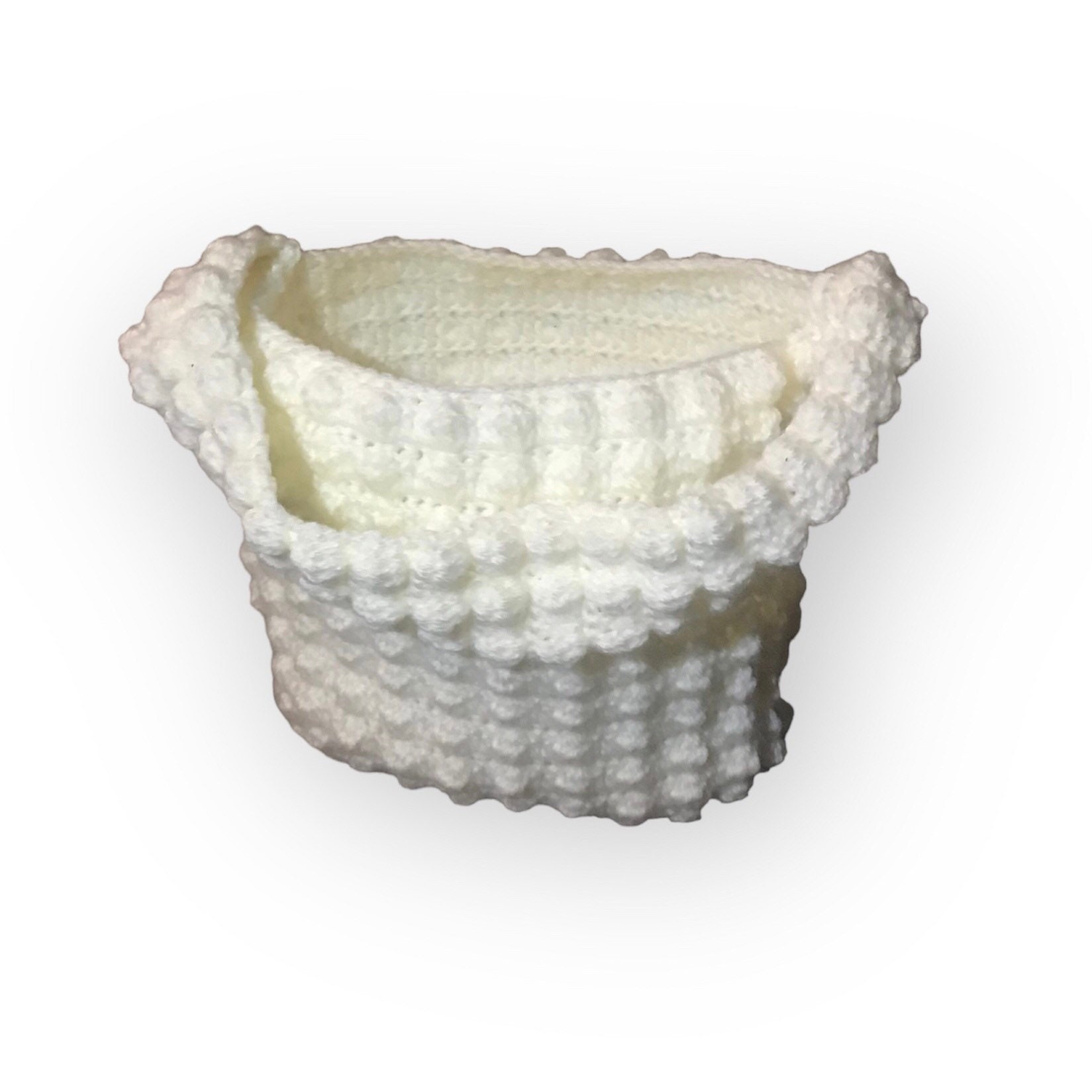 Ella Hand-Crocheted Popcorn Stitch Small Tote - Dark Cocoa main image 0